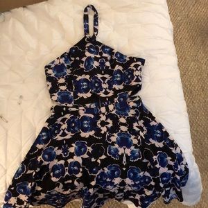 NBD floral halter dress